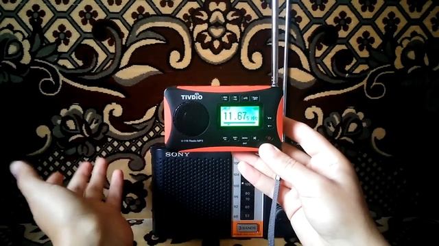 Небольшое сравнение Sony ICF-F12S с Tecsun PL-310 и Tivdio v-116 (Degen de-27) на КВ станции. смотреть онлайн