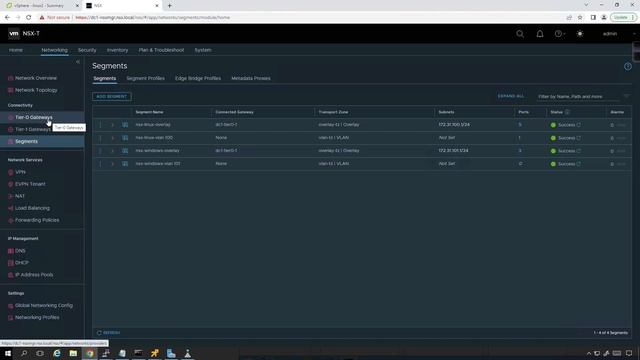 VMware NSX-T 3.1 - 023 - Tier 0 and Tier 1 Gateway Overview, DR Deployment and Tshooting смотреть онлайн