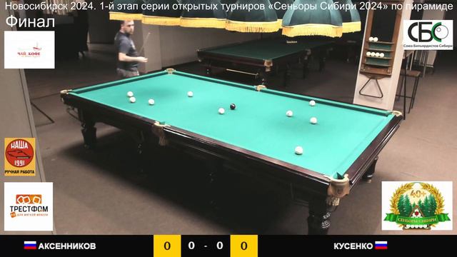 Аксенников - Кусенко. Финал. Новосибирск. 1 этап "Сеньоры Сибири" по московской пирамиде смотреть онлайн
