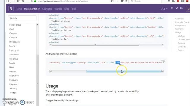 Работа с тултипс Бутстрап / Tooltips Bootstrap БЕЗПЛАТЕН курс начинаещи български смотреть онлайн