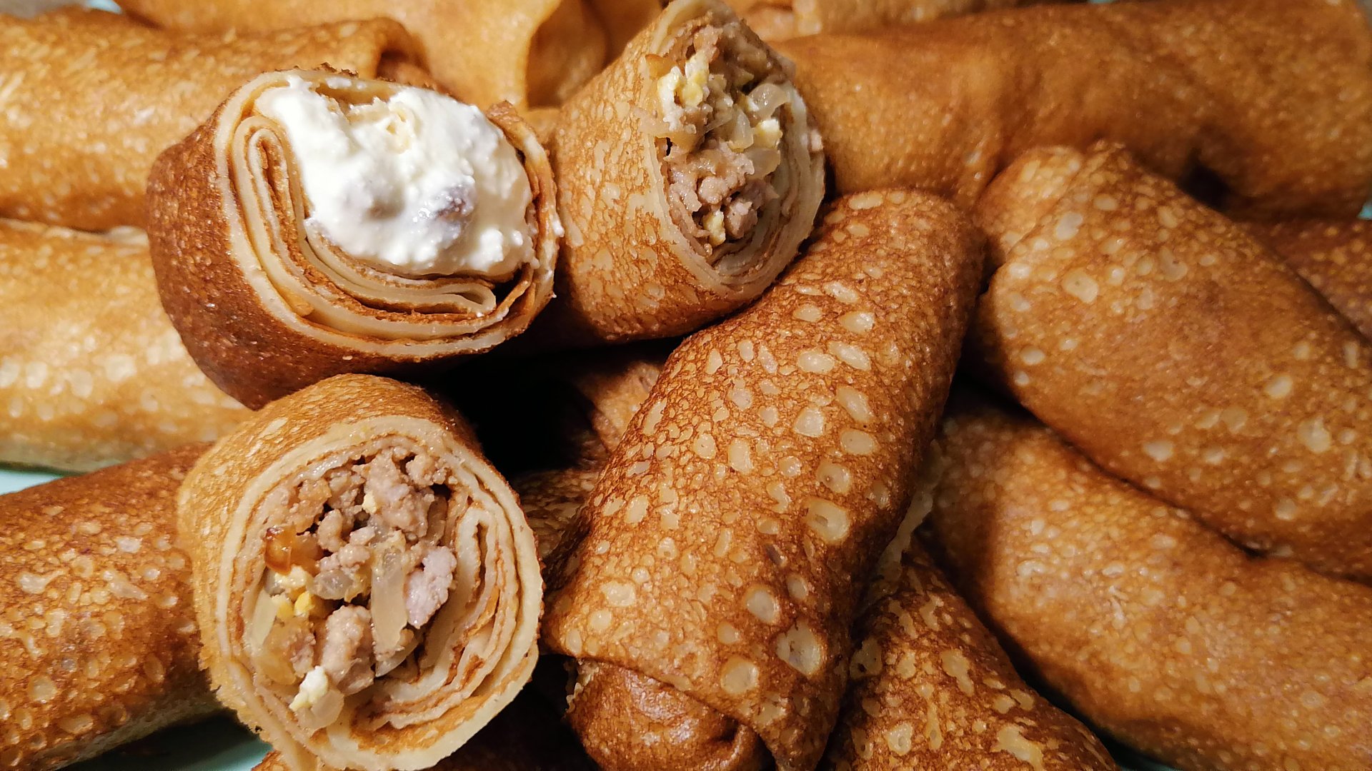 Тонкие блинчики на молоке с дырочками. Старый проверенный рецепт тонких блинчиков с мясом и творогом смотреть онлайн