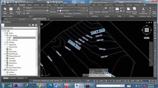 Ethiopia_Autocad civil 3d_contour labeling смотреть онлайн