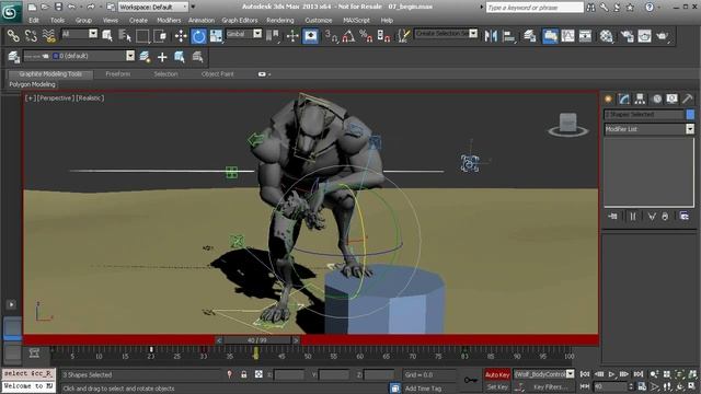 07. Animating the creature being distracted and being struck смотреть онлайн