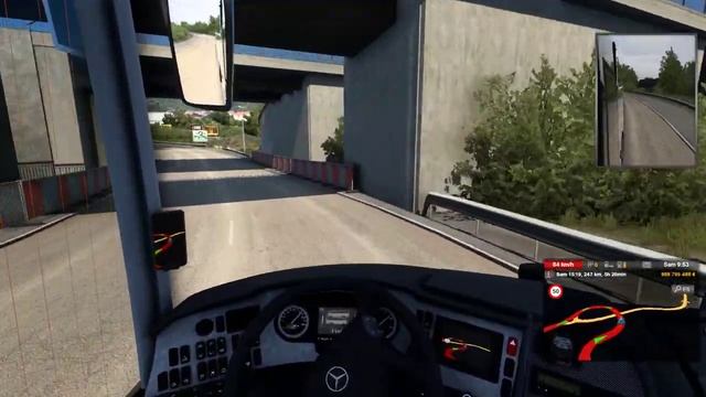 Euro Truck simulator 2 | Bus Mercedes Benz Travego смотреть онлайн