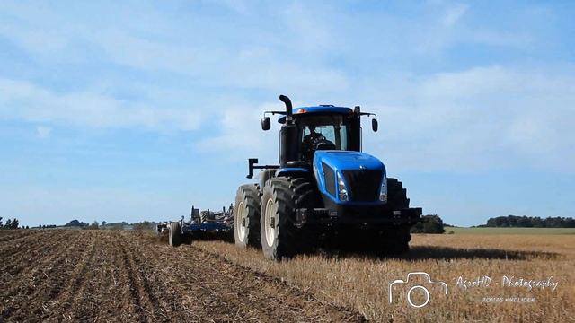 New Holland T9.505 + Lemken Karat 9/600 смотреть онлайн