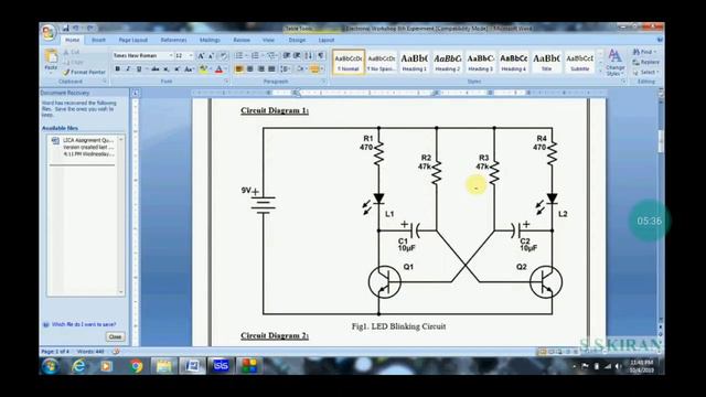 LED Blinking Circuit Using Proteus Software смотреть онлайн