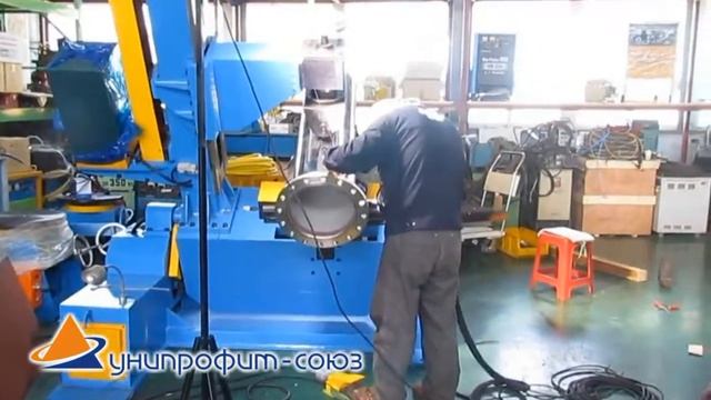 Применение трубного вращателя для аргонодуговой сварки (приварки) фланца смотреть онлайн