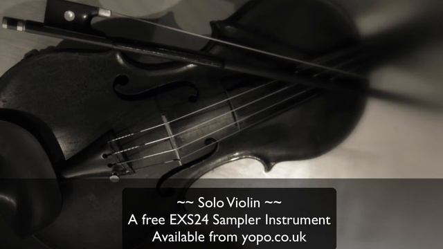 A Free EXS24 Sampler Instrument - Solo Violin - From YoPo Music