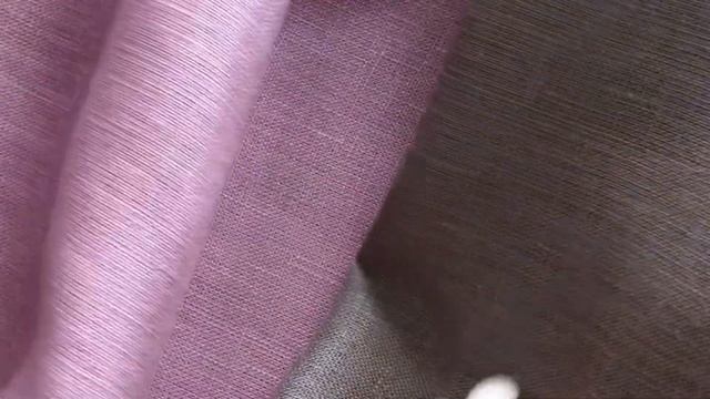 Ткань вигвама из розового льна с контрастными шторками смотреть онлайн