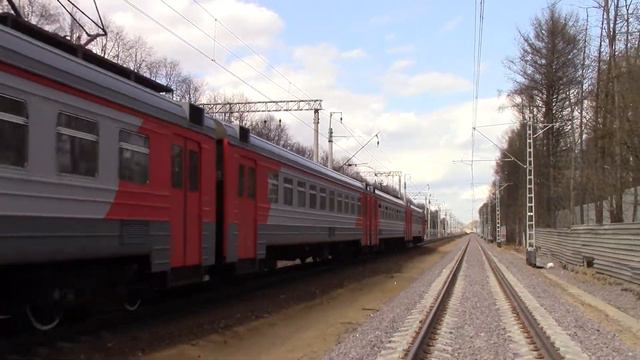 Электропоезд ЭД4М-0227 по старому 2 пути смотреть онлайн