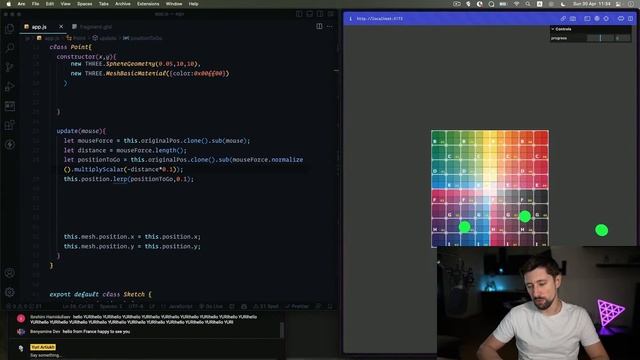 Slider with masked imaged three.js смотреть онлайн