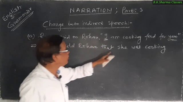 Change into indirect speech Narration Part 3 смотреть онлайн