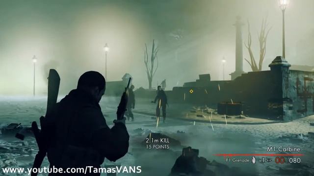Sniper Elite Nazi Zombie Army Gameplay on ASUS K56C смотреть онлайн