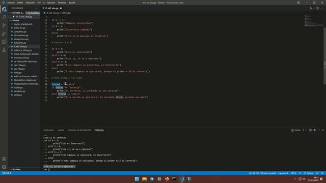 CURSO DE PYTHON - Sentencias Condicionales IF, ELIF, ELSE | Control del Flujo ? смотреть онлайн