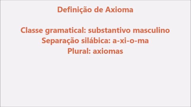 Significado da palavra Axioma смотреть онлайн