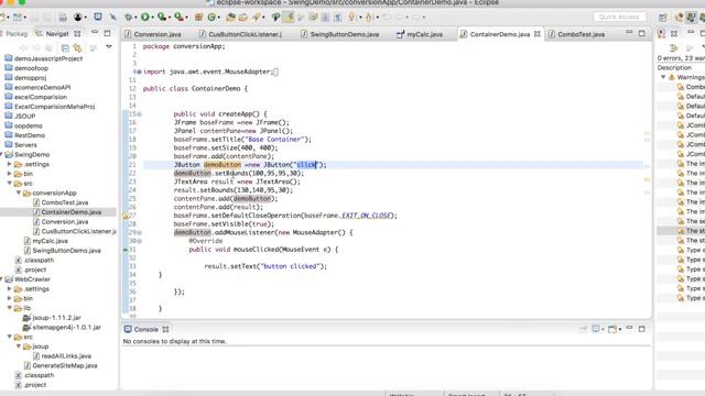 Java Swing Program Code with Output (Tutorial #11) смотреть онлайн