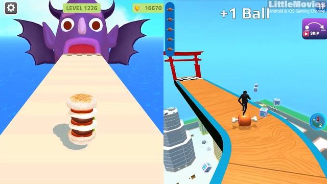 Sandwich Runner | Sky Rolling Balls - All Level Gameplay Android,iOS - NEW APK GIGA UPDATE смотреть онлайн