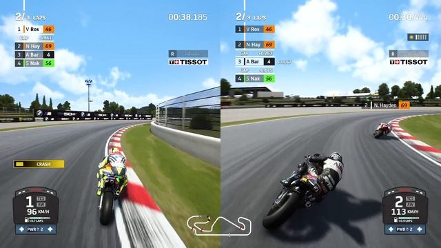 MotoGP 22 - 990 4 Stroke - Split-screen 2 Player Gameplay | Full HD | Valentino Rossi Vs Alex Barro