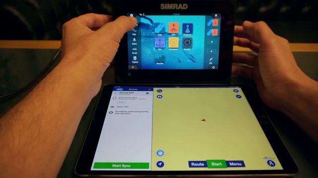 Синхронизация Navionics с картплоттером Simrad GO7 по WiFi смотреть онлайн