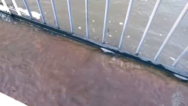 Весеннее половодье добралось до моста смотреть онлайн
