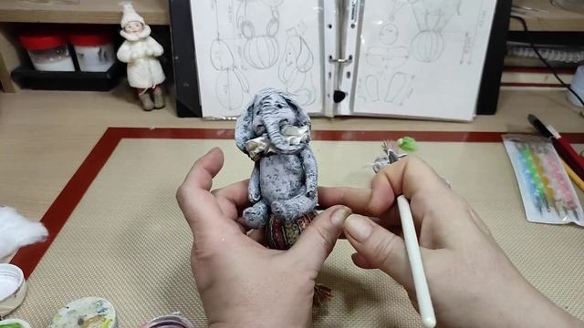 ??Ватная игрушка.СЛОНИКИ. из серии (слонов много не бывает). Урок 20. Тонируем, расписываем слоника смотреть онлайн