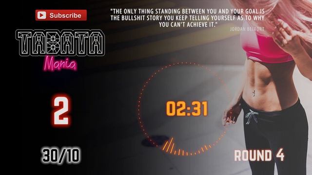 TABATA 30/10 - Workout music w/ TIMER - by TABATAMANIA смотреть онлайн