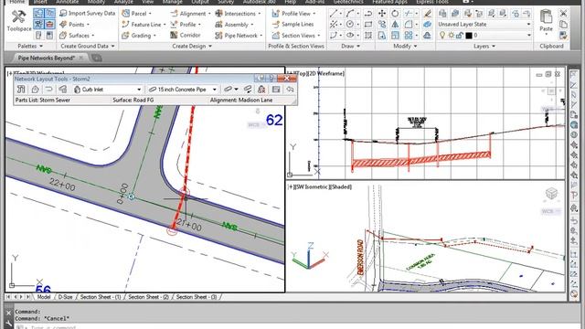 Two Methods for Creating New Gravity Networks on AutoCad Civil 3D смотреть онлайн