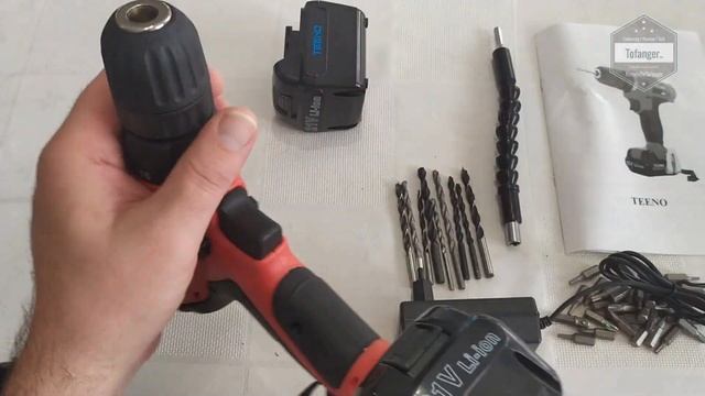 TEENO Perceuse visseuse sans fil PSR 18V - Teeno DCD700 - 2 batteries lithium - Unboxing смотреть онлайн