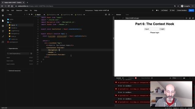 Quick React Tutorial, Part 6: The Context Hook смотреть онлайн
