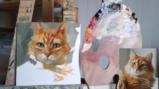 Как научиться писать КОТА. Мастер класс для начинающих художников смотреть онлайн
