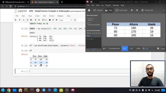 #08 - DataFrame: Introdução, Criação e Indexação | Data Science com Python смотреть онлайн