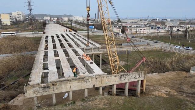 Демонтаж моста на Буденного