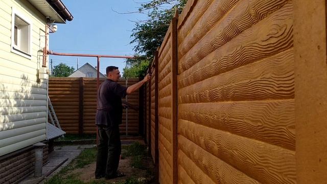 Покраска столбов еврозабора смотреть онлайн