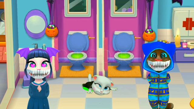 My Talking Tom Friends - AMONG US - R.I.P TOM - R.I.P ANGELA - Papa! Mama! I’m here смотреть онлайн