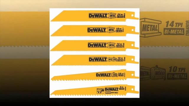 DEWALT DW4856 Reciprocating Saw Blade - Best Selling Metal/Woodcutting Blade Set