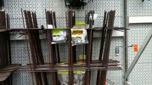 Магазин Оби. Цветы, садовые принадлежности и скамейки