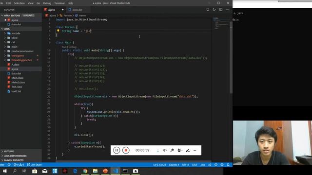 [English] [Introduction To Java] 33 Binary File Common Use Case (EOF, WriteObject) смотреть онлайн