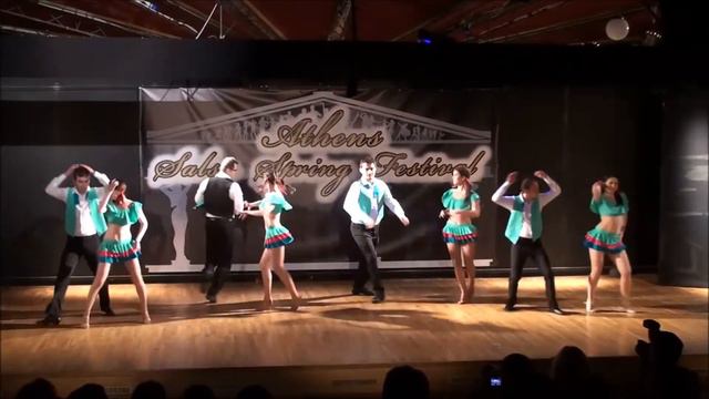 Electric salsa (Romania) @ 5th Athens Salsa Spring festival 2014, Saturday night shows смотреть онлайн
