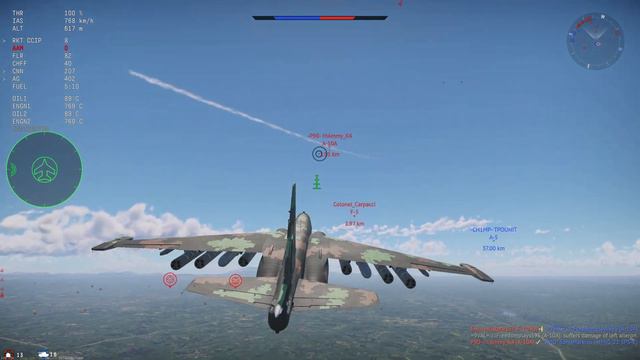 Su-25K in War Thunder смотреть онлайн