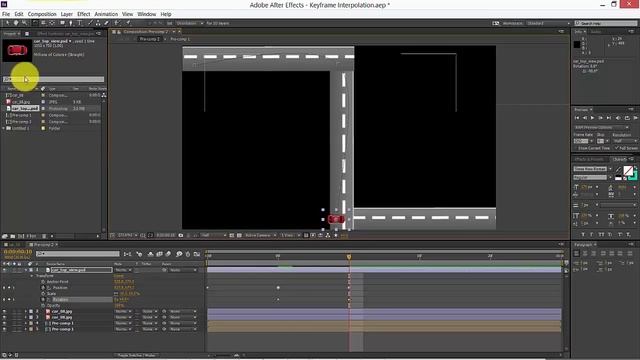 After Effects Tutorial - Keframe Interpolation for Linear and Spatial space for animation смотреть онлайн
