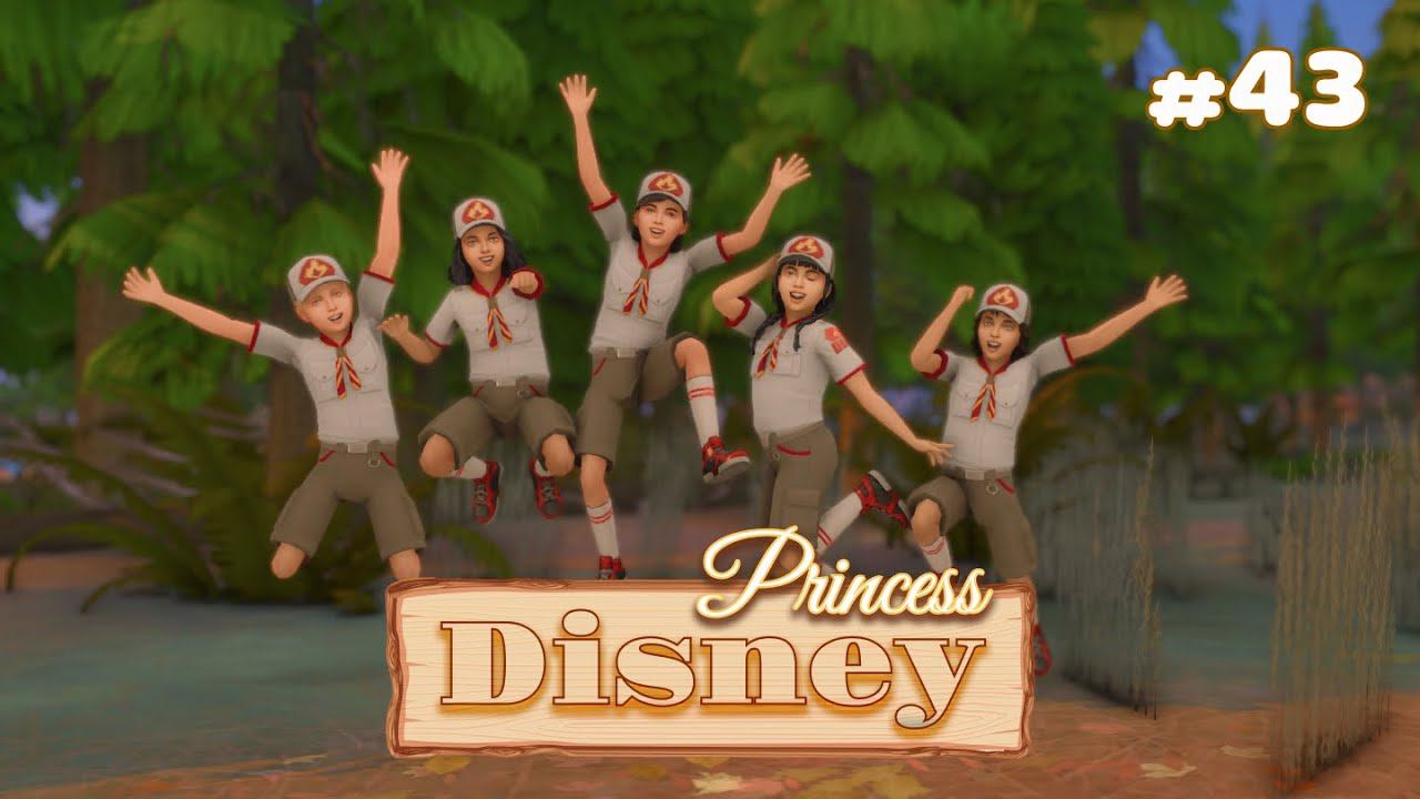 Отдых в детском лагере | Династия Disney | The Sims 4 | 43 серия смотреть онлайн