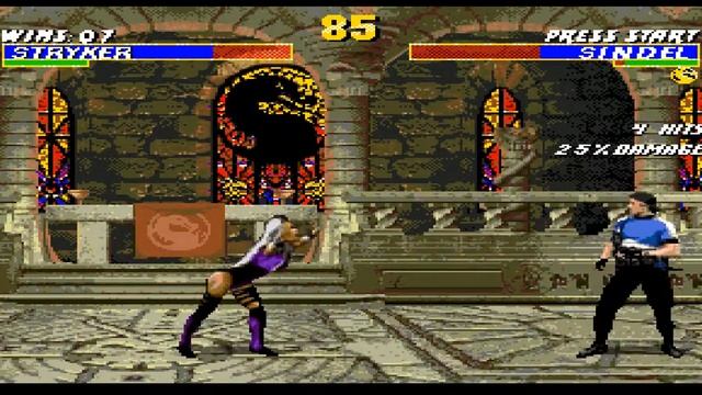 Полное прохождение Ultimate Mortal Kombat 3 - Stryker (SEGA) смотреть онлайн