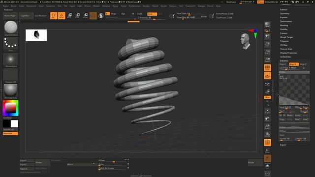 Урок 1.0 - Интерфейс! (Zbrush) смотреть онлайн