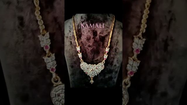Impon Dollar Chain - Lotus - Gaja Lakshmi - Ribbon Pendants - Height 30" - KAMALI 9944116790 смотреть онлайн