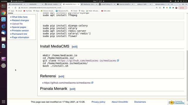 20210517 instalasi MediaCMS seperti youtube clone смотреть онлайн