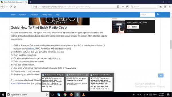 Buick Radio Code Generator To Unlock Any Stereo Device