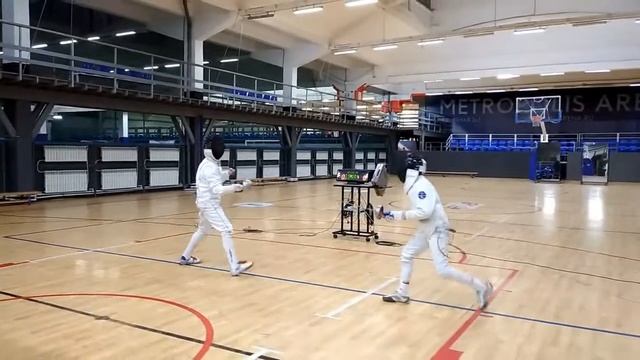 Фехтование. Готовимся к турниру. Тренировка в зале. Шпага. fencing смотреть онлайн