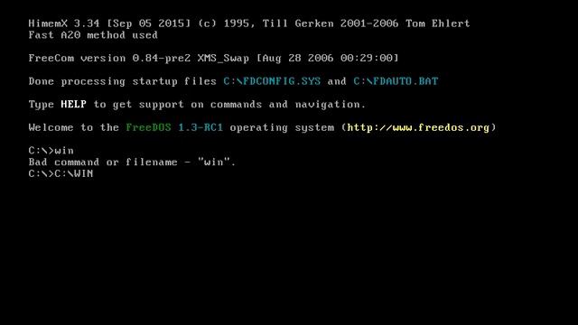 Installing Windows 3.1 for Workgroups in FreeDOS смотреть онлайн