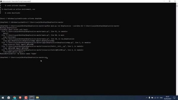 How to install "DeepFaceLive" - Python application on Windows?