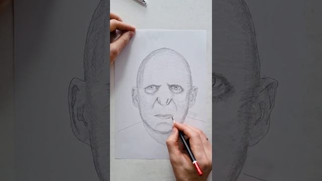 Как нарисовать Волан-де-Морта карандашом // How to draw Voldemort смотреть онлайн